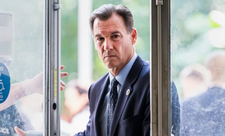 Former U.S. Rep. Tom Suozzi on Tuesday launched a campaign to retake the New York congressional seat held by Rep. George Santos