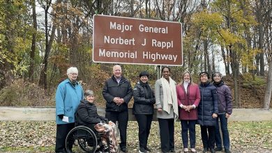 A portion of 590 was dedicated as the Major General Norbert J. Rappl Memorial Highway